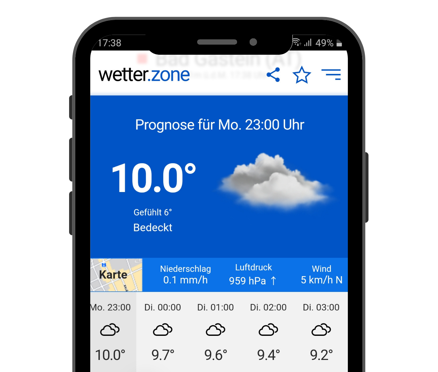 Die neue Wetterapp der ZAMG